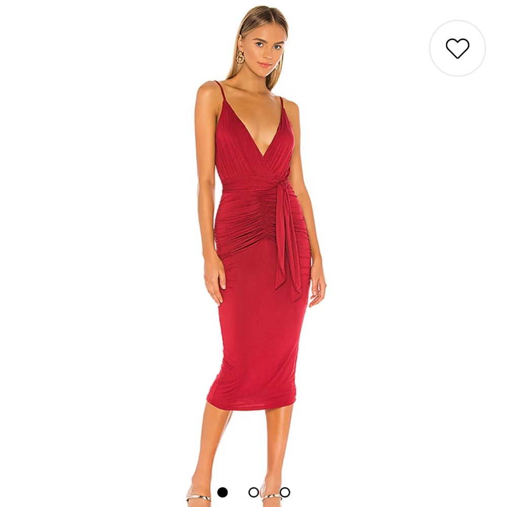 Privacy Please Magnolia Midi Dress in Burgundy
